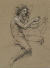 Étude de nu masculin painting by Jules-Élie Delaunay