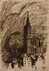 Strasbourg Cathedral exterior architectural view