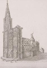 Strasbourg Cathedral architectural exterior view