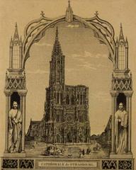 Strasbourg Cathedral exterior architectural view with Gothic details