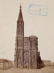 Strasbourg Cathedral majestic exterior view under a clear sky