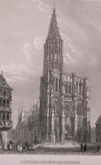 Strasbourg Cathedral exterior view showing intricate Gothic architecture