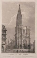 Façade of Strasbourg Cathedral in Strasbourg