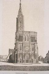 Strasbourg Cathedral exterior view with detailed gothic architecture