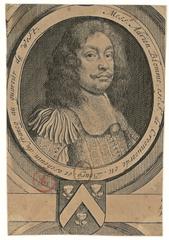 1666 print portrait of Adrien Blomme of Croonvoorde by Luc Vorsterman