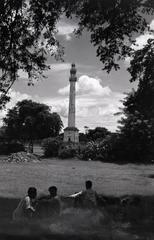 Ochterlony Memorial in Calcutta's Maidan Park with classical architectural style