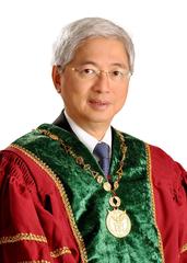 Portrait of President Alfredo Pascual of UP in formal attire
