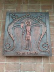 Plaque of Saint Ladislaus King of Hungary at National Memorial in Székesfehérvár