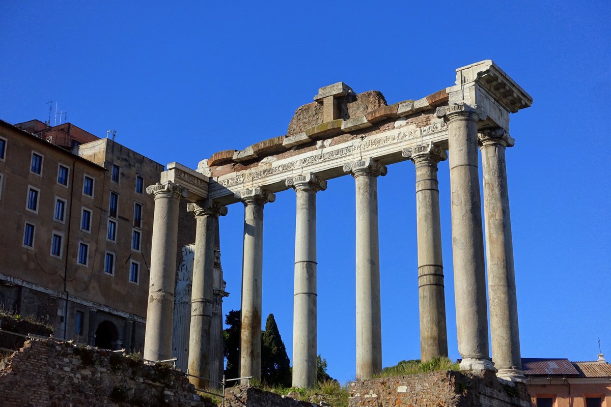 Clivus Capitolinus ancient Roman road leading to Capitoline Hill in Rome Italy