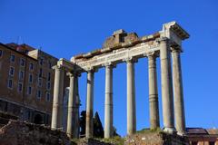 Clivus Capitolinus ancient Roman road leading to Capitoline Hill in Rome Italy