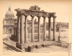 Ruins of the Temple of Saturn in the Roman Forum