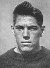 Portrait of Huntington Hardwick in football uniform
