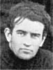Black and white mug shot of Edgar Allan Poe