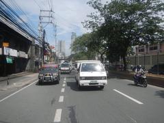 View of Shaw Boulevard in Pasig City near Ortigas Center with vehicles and surrounding buildings