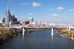 Shelby Street Bridge in Nashville Tennessee from Gateway Bridge