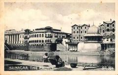 Sher Garhi Palace on a historic 1920 postcard