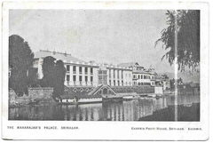 View of Sher Garhi Palace in Srinagar