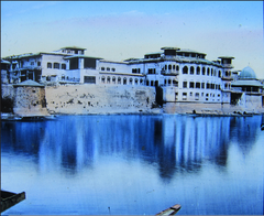 Sher Garhi palace in Srinagar from the 1900s on a Magic Lantern slide