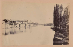 Sher Garhi Palace seen from the first bridge in Srinagar