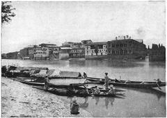 Sher Garhi Palace in Srinagar in 1907, historical architecture