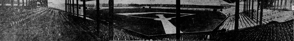 Historic black and white photograph of Shibe Park baseball stadium under construction in 1909