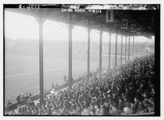 1st base grandstand at Shibe Park during the 1913 World Series in Philadelphia