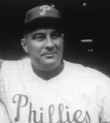 Eddie Sawyer Philadelphia Phillies manager before 1950 World Series Game 1 at Shibe Park