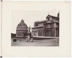 Historic photograph of cities in northern Italy including Genoa, Pavia, Milan, Bologna, Pisa, and Siena