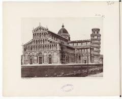 Historic photograph album cover featuring cities from Emilia-Romagna, Liguria, Tuscany, and Lombardy regions of Italy