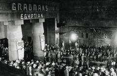 Premiere event at Grauman's Egyptian Theatre featuring a black pirate theme