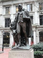Statue of Robert Burns by Henry Hudson Kitson in Boston