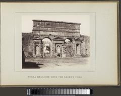 Porta Maggiore gate in Rome with the Tomb of Eurysaces, featuring ancient Roman architecture and the baker's tomb