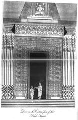 Door in the eastern face of the Black Pagoda Konark Temple 1825 illustration