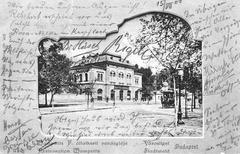 Wampetics F. zoo restaurant postcard Budapest 1908