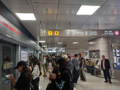 Seokchon Station Line 9 Platform with modern facilities and tracks