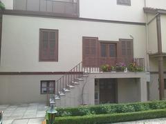 Ataturk's birthplace home in Thessaloniki seen from inside Turkish consulate