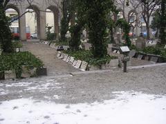 Common grave for the ghetto Jews of Budapest in the backyard of The Great Synagogue of Budapest