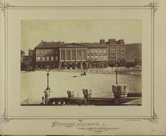 View of Széchenyi István (Ferenc József) Square from the Coronation Hill facing Lloyd Palace, Budapest, 1873-1879