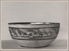 Porcelain bowl with painting of the Battle of Copenhagen, April 2, 1801