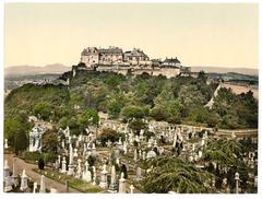 View of Stirling Castle from a tower in Scotland