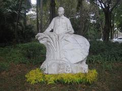 Statue of Lu Yonggen at South China Agricultural University in Guangzhou City, Guangdong Province, China