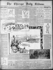 Front page of Chicago Tribune newspaper on December 1, 1893