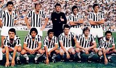 Juventus FC line-up at Bologna Communal Stadium September 1972 Italian Serie A away victory