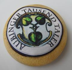 Marzipan with the coat of arms of Aubing from a local Munich-Aubing bakery