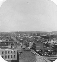 View from St. Lawrence Hall looking up Nelson Street (now Jarvis Street) in Toronto, Canada