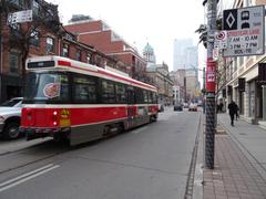 Old CLRV streetcar on King Street in Toronto