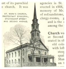 St. Mark's Church Protestant Episcopal church at Styesant Street and Second Avenue, New York City, 1893