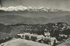 Panoramic view of Darjeeling town from above St. Paul's School