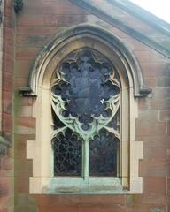 St Bartholomew's Church listed building window view Edgbaston