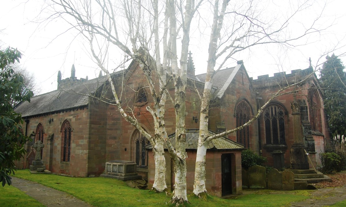 Exterior view of St Bartholomew's Church, a historic listed building in Edgbaston with Gothic architectural features